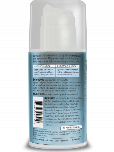 OC Progesterone No Phytoestrogens
