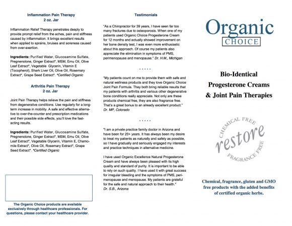 Organic Choice - All Products Brochure
